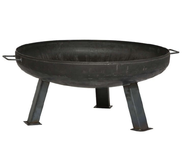 Siena Home Feuerschale XXL, langlebiges Produkt, Stahl unbehandelt, anthrazit Ø 55cm